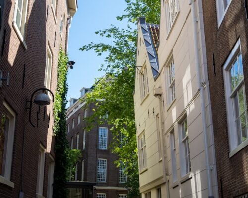 a street with buildings on both sides